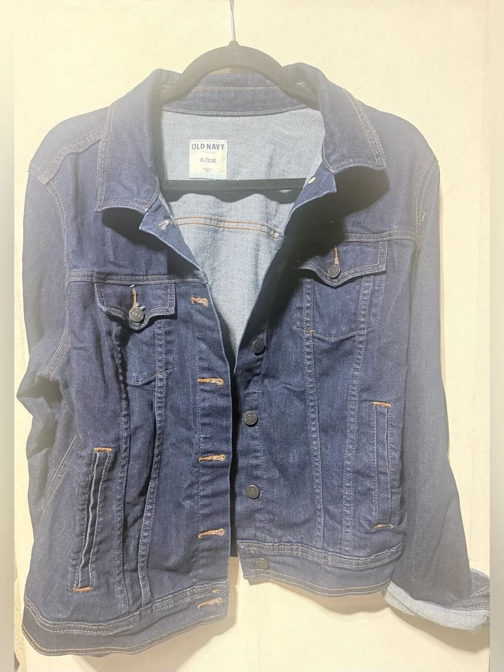 Old Navy Dark Indigo Denim Jean Jacket